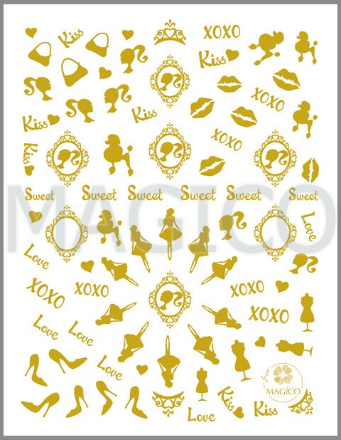 Logo Decal - Gold - Nail Time Supply Shoppe
