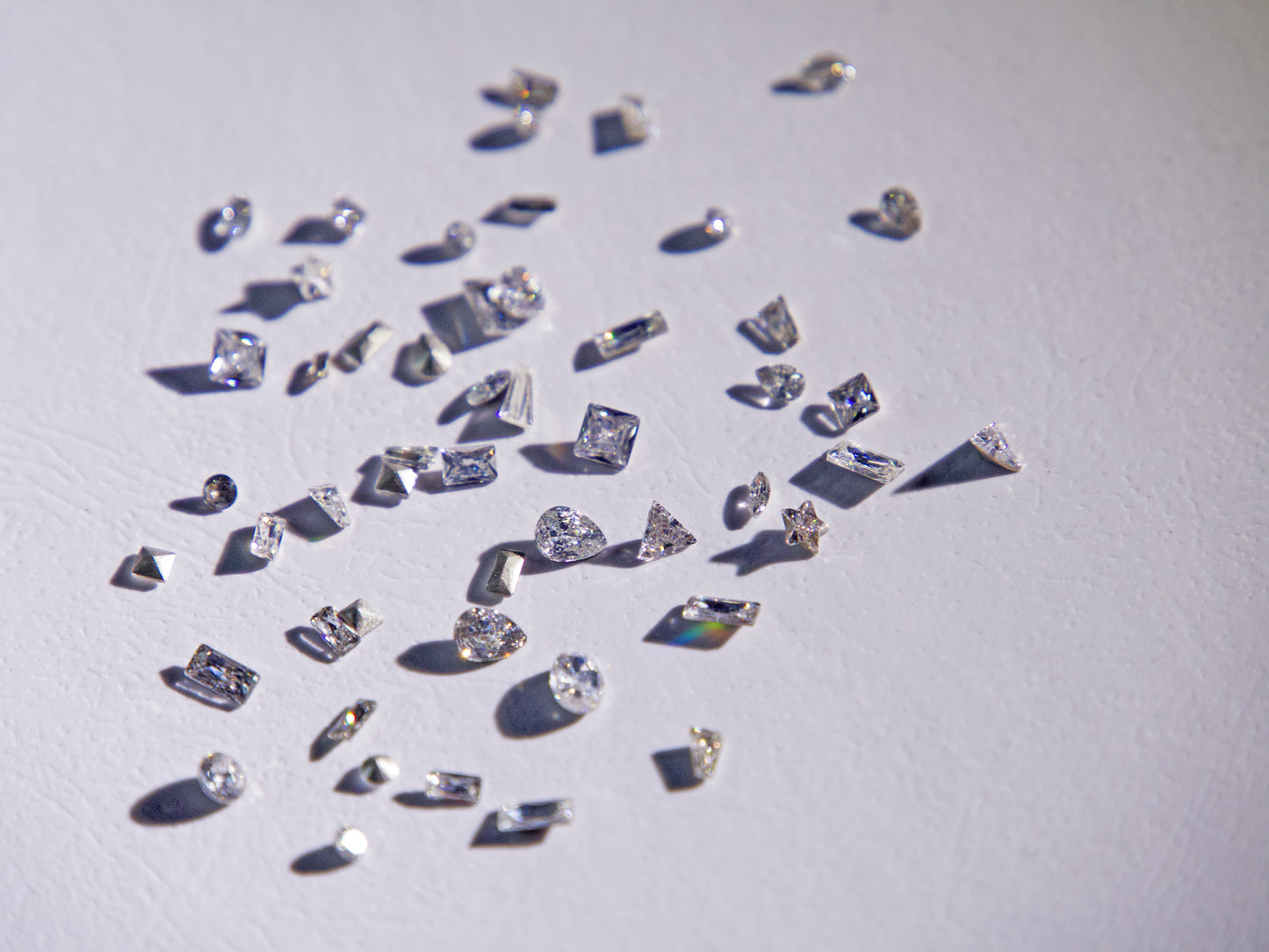 50pcs Mini Zircon Gemstones Nail Decal