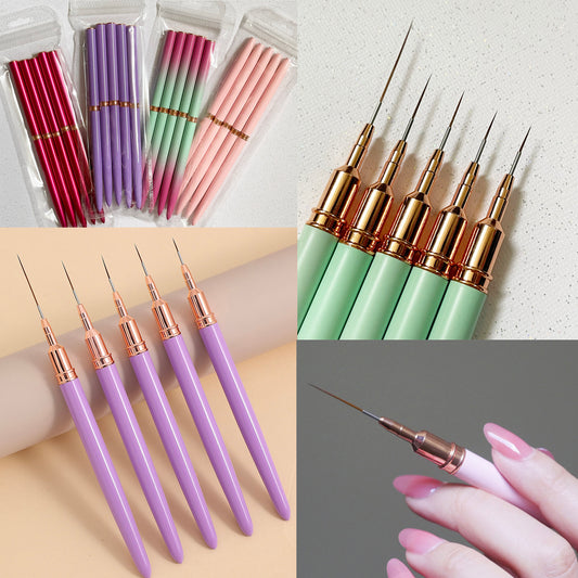 20mm Pink Nail Brush Detailing Striping Nail Art Pen