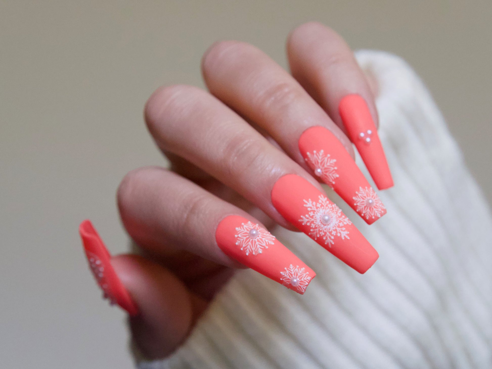 3D Embossed White Nail Stickers/ Snow Flake Nails/ Wedding Bride Laces –  MakyNailSupply