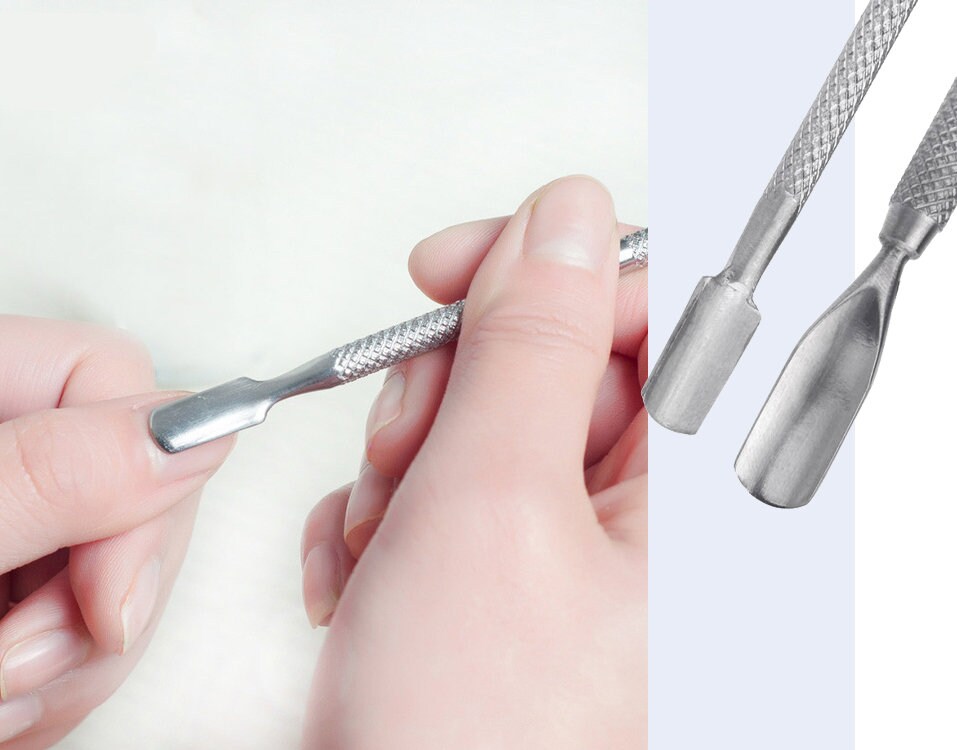Cuticle Pusher Stainless Steel Dead Skin Remover,Cuticle Nippers Cutter  Manicure Pedicure Remover Tool for Nail and Toenail