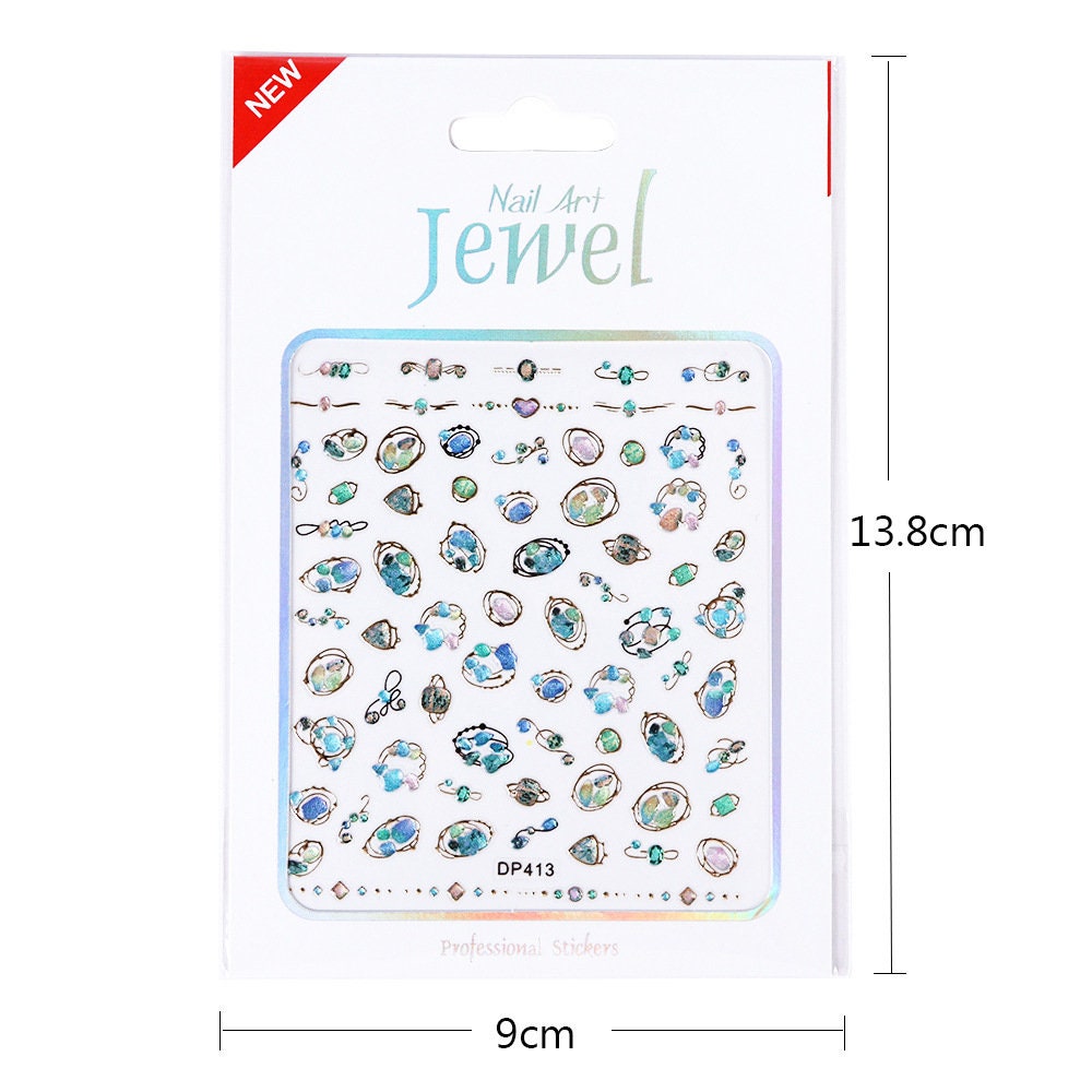 little Universe Epoxy Resin Nail Sticker/ Mindful Nail art gold Stickers/peel off Sticker/ scrawl manicure stencil