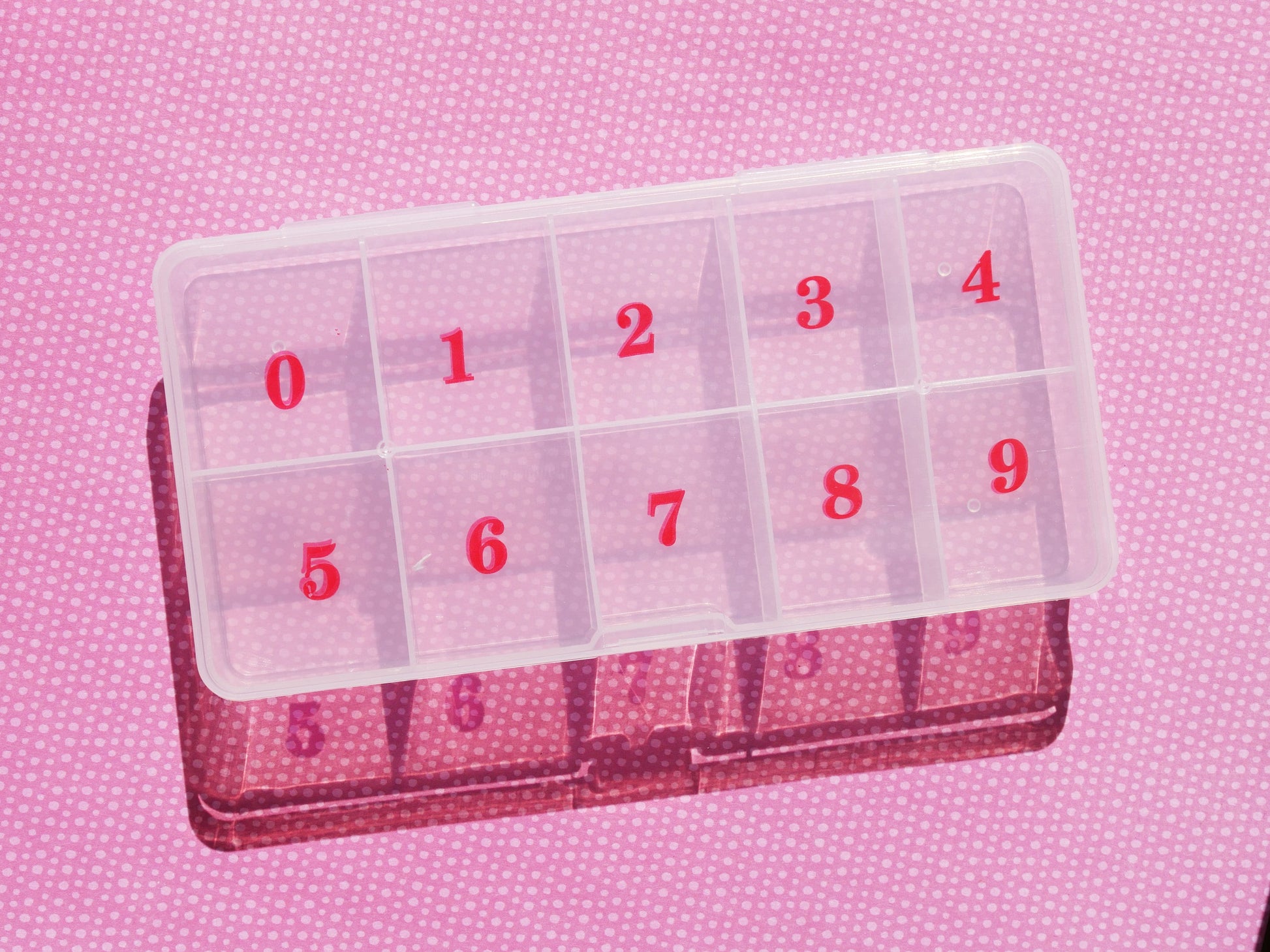 10 Grids Plastic Container Box for 500 pcs nail tips Press On Nails Charms and Trims/Nail studs container box/ Jewelry Rhinestone diy