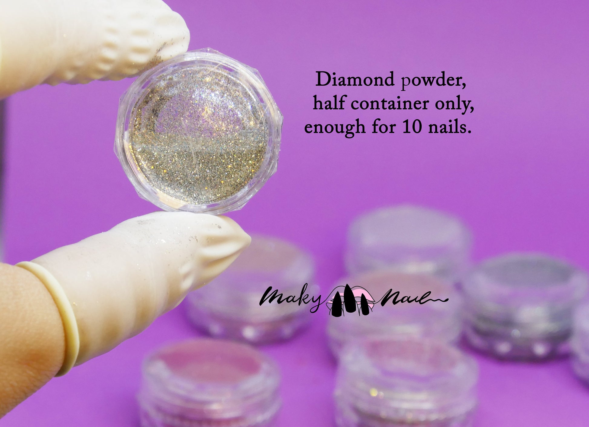 1 case Diamond Shimmer Sparkle Glitters Powder