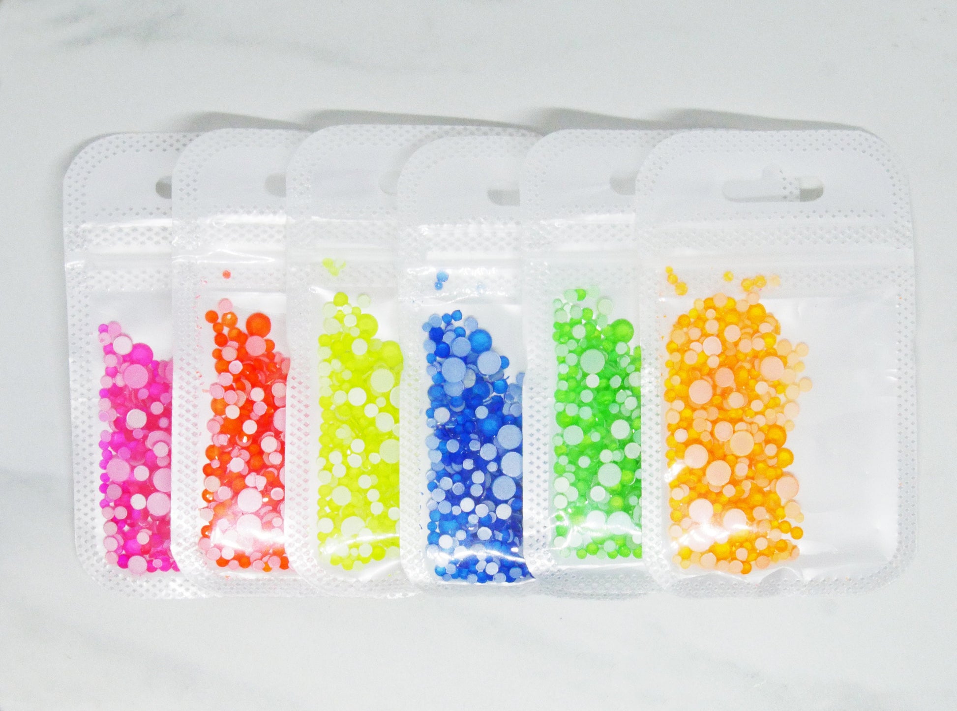 Mixed Glow in the Dark Neon Rhinestone/ Non Hot fix flat back nail Art Deco