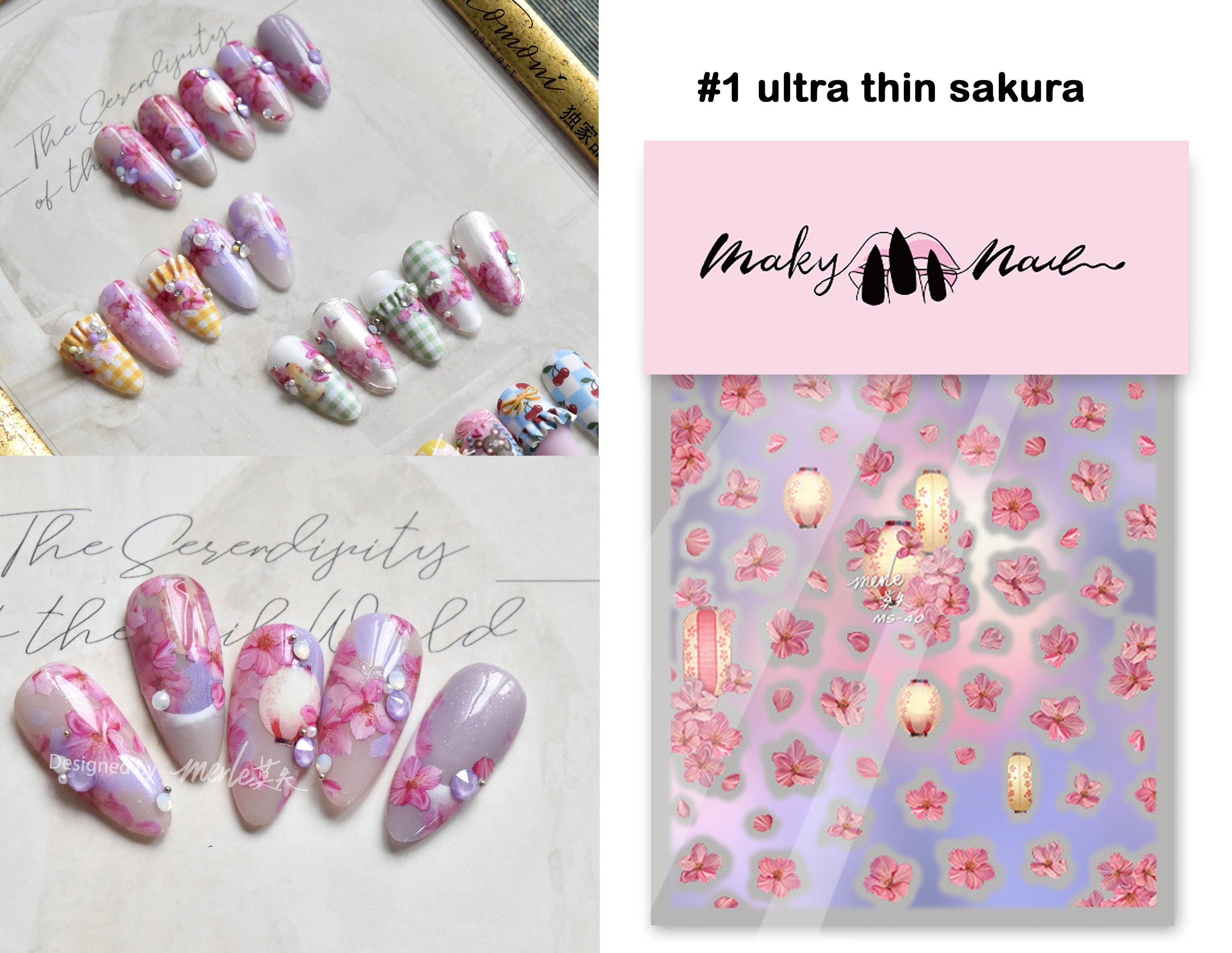 Cherry blossom nail decals – CultureAddicts