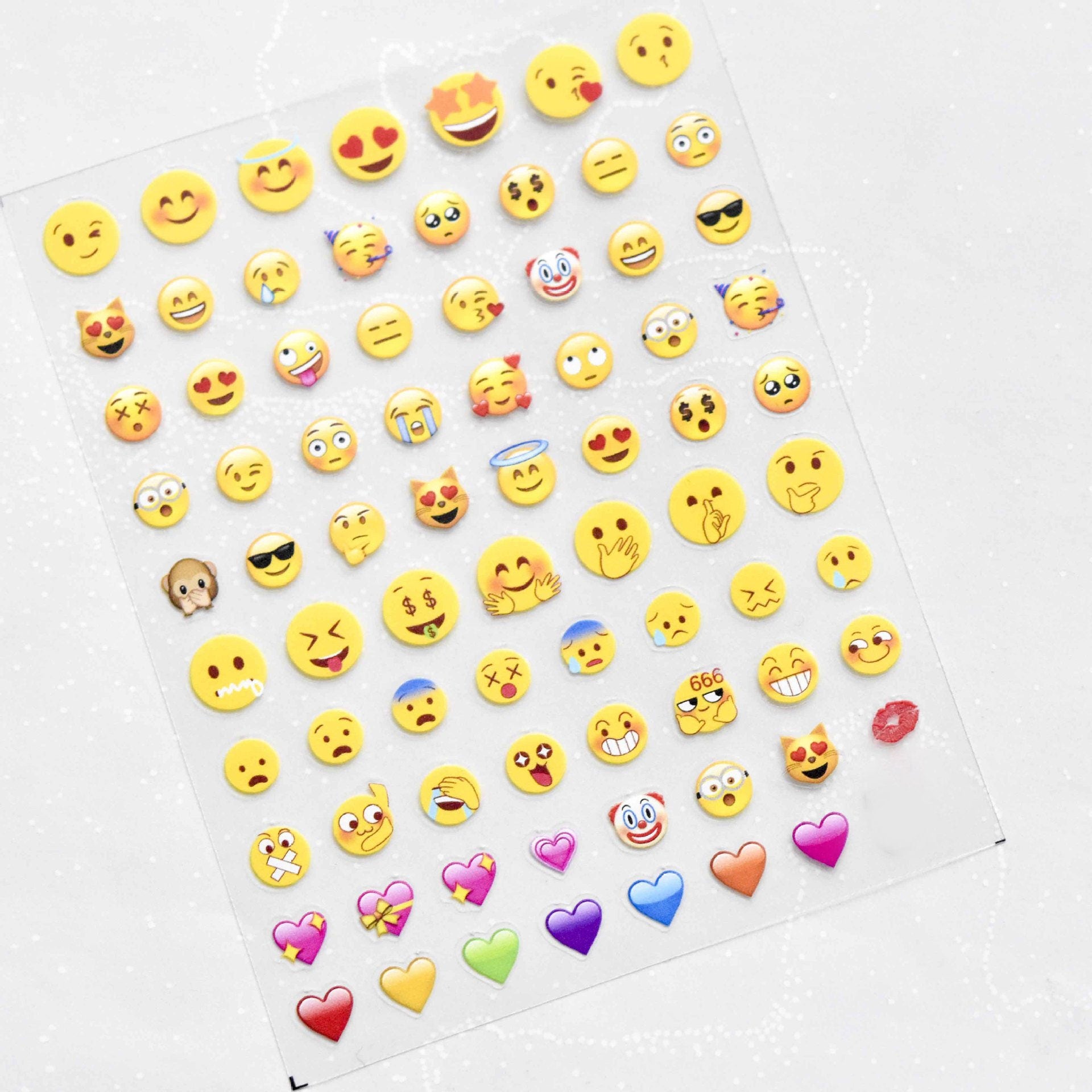 Emoji nail online stickers