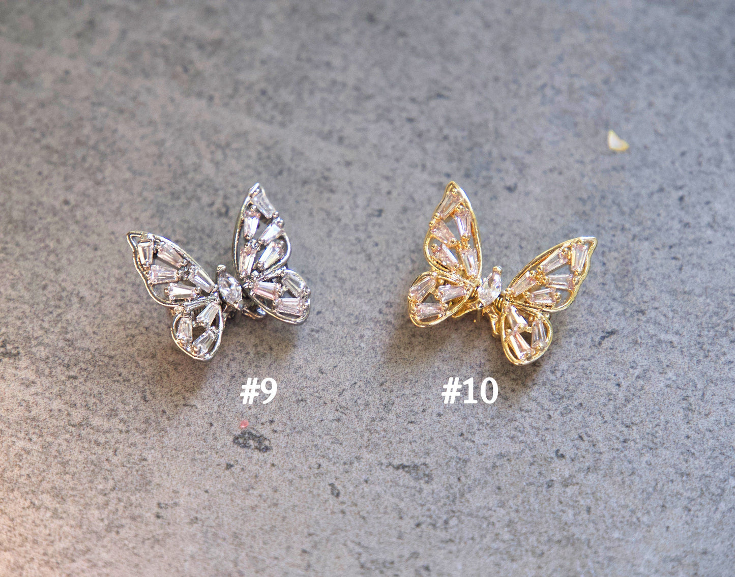 14k Gold Zircon Nail Dangle / Instagram 3D Nail Ornament Nail Decal/ Royal  Starry Moon Nails Charm/ Dainty Nail Jewelry Supply 