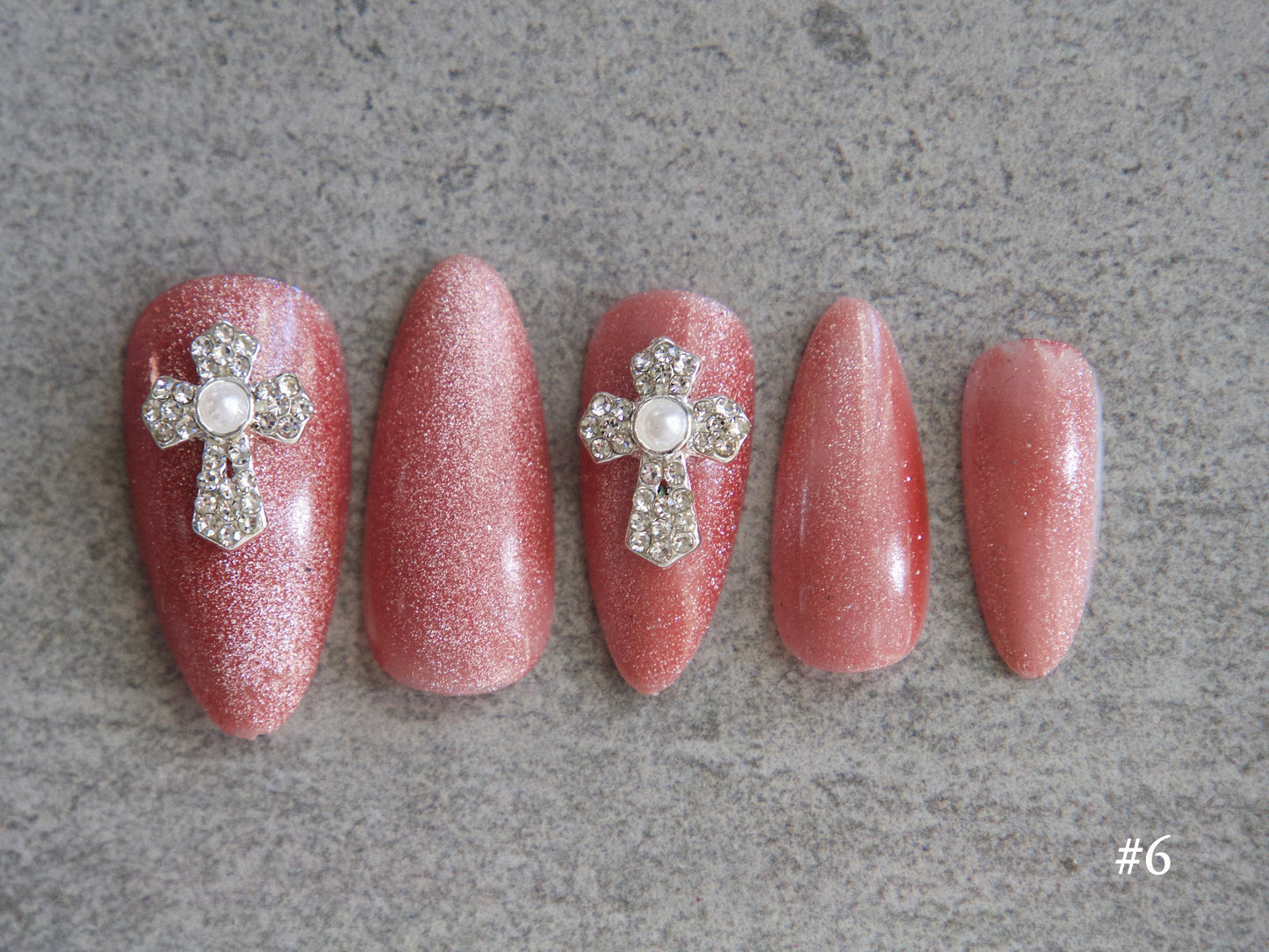 4 pcs Cross nail decoration/gold Christian Nail DIY deco/AB Stone Jesus Cross charm Nail supplier nail art