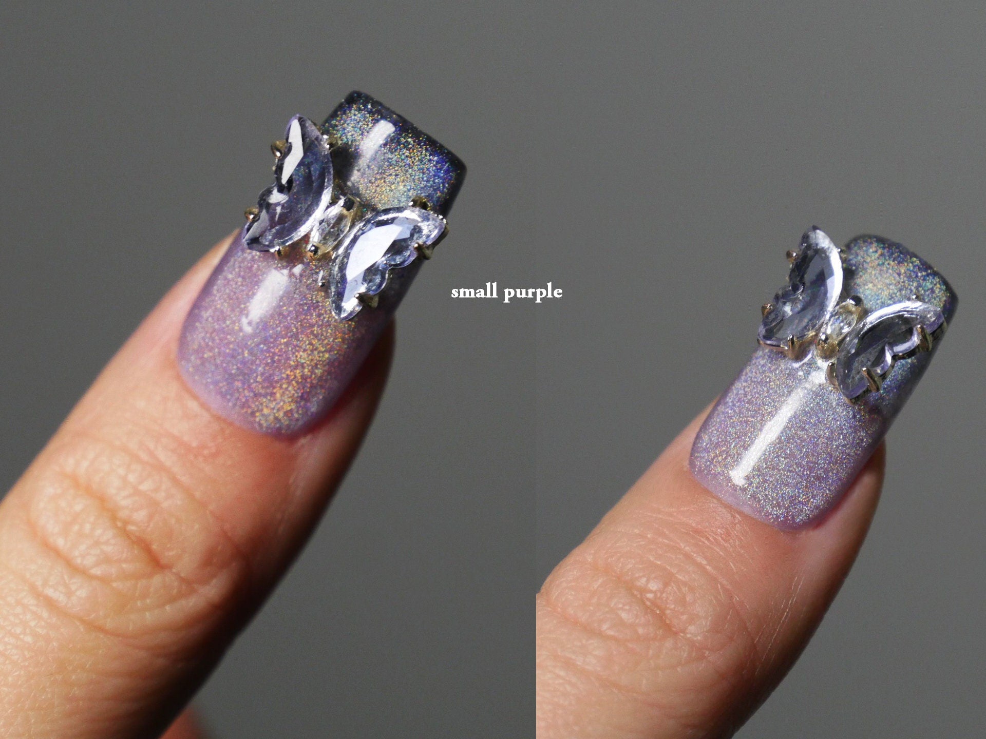 Crystal gel nail polish ideas | Nail colors, Magenta nails, Nail art