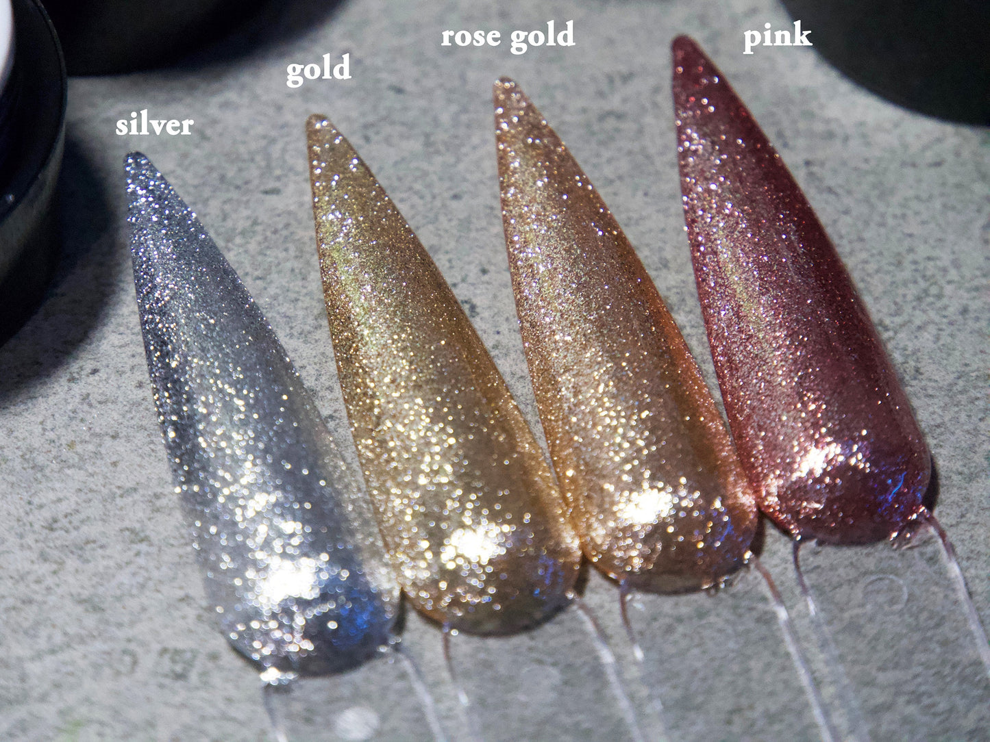 5ml Sparkle Shine Diamonds Glitter Gel Polish/ Metallic Gold Silver Platinum UV Gels Sandy Glittery Soak Off Festival Artistic nail art