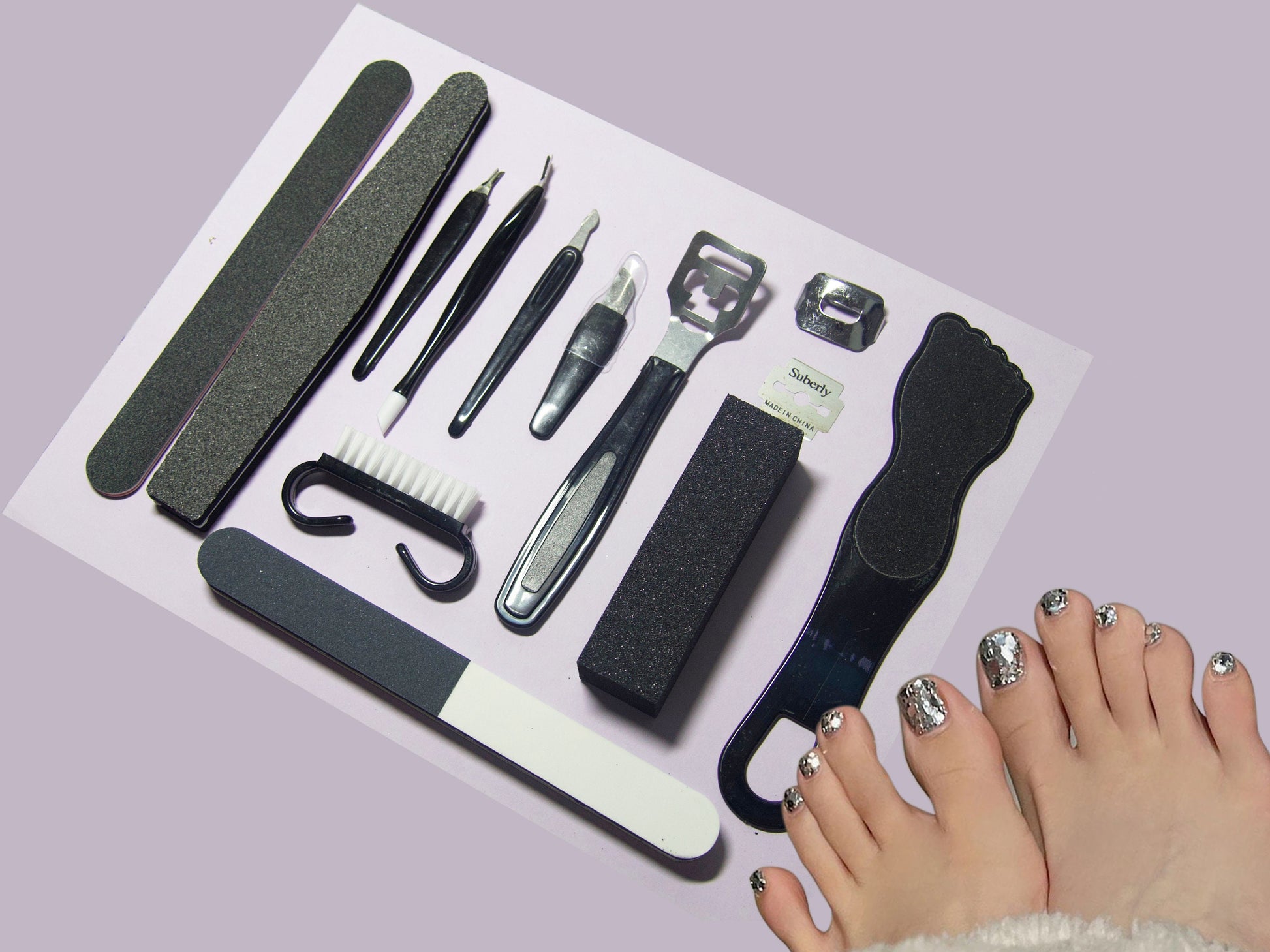 Professional Pedicure Tools Set Foot Care Kit Dead Skin Remover Pedicure Kit