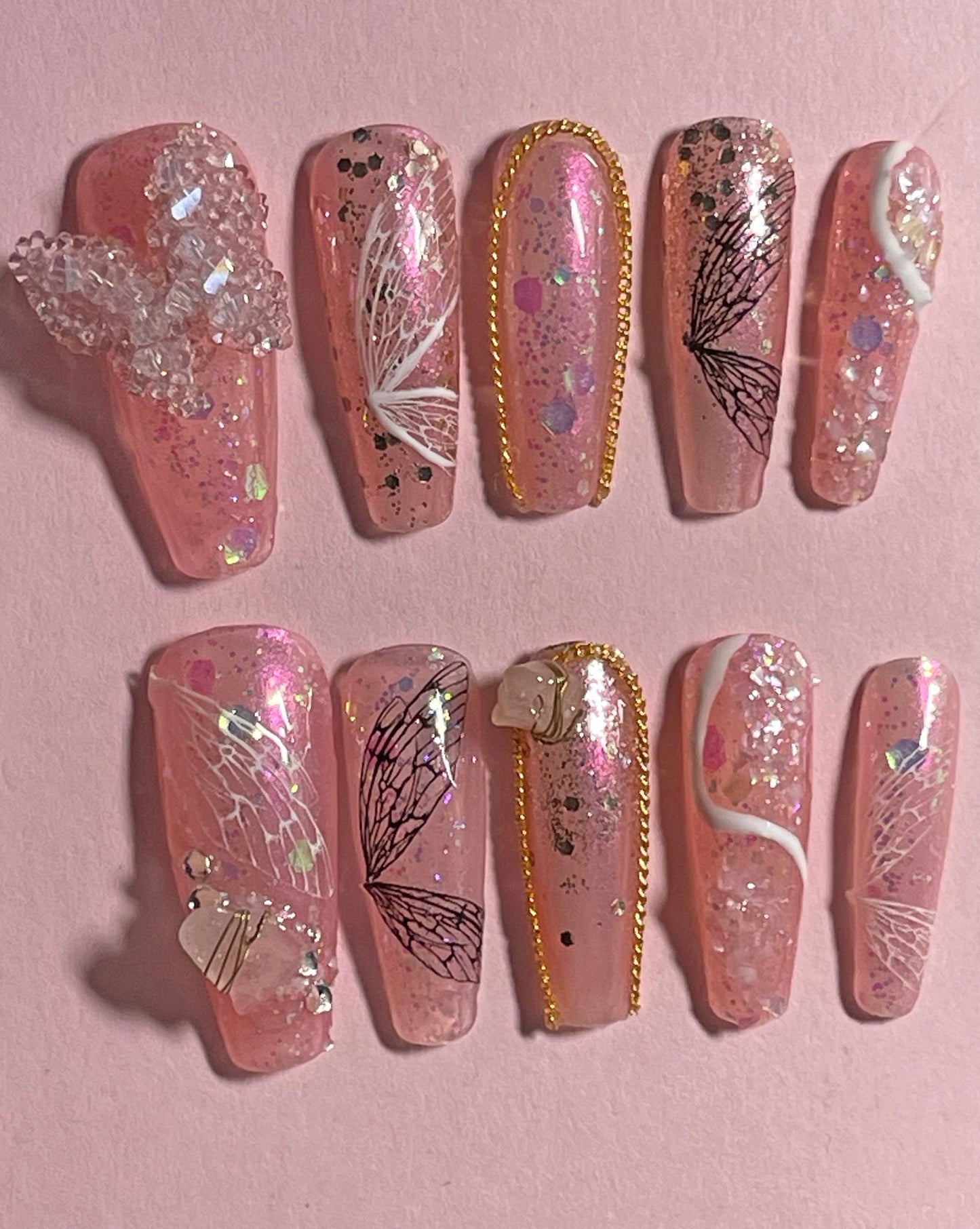 Butterfly Wing Sticker Nail Art