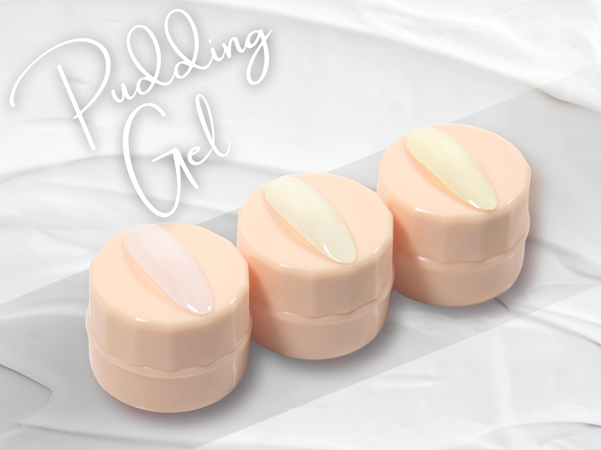 3pcs Solid Jelly UV Gel Nail Art /Translucent White suit Gel Polish/ Ivory Pearl white Pudding UV Gels Creamy Gel Manicure Pedicure