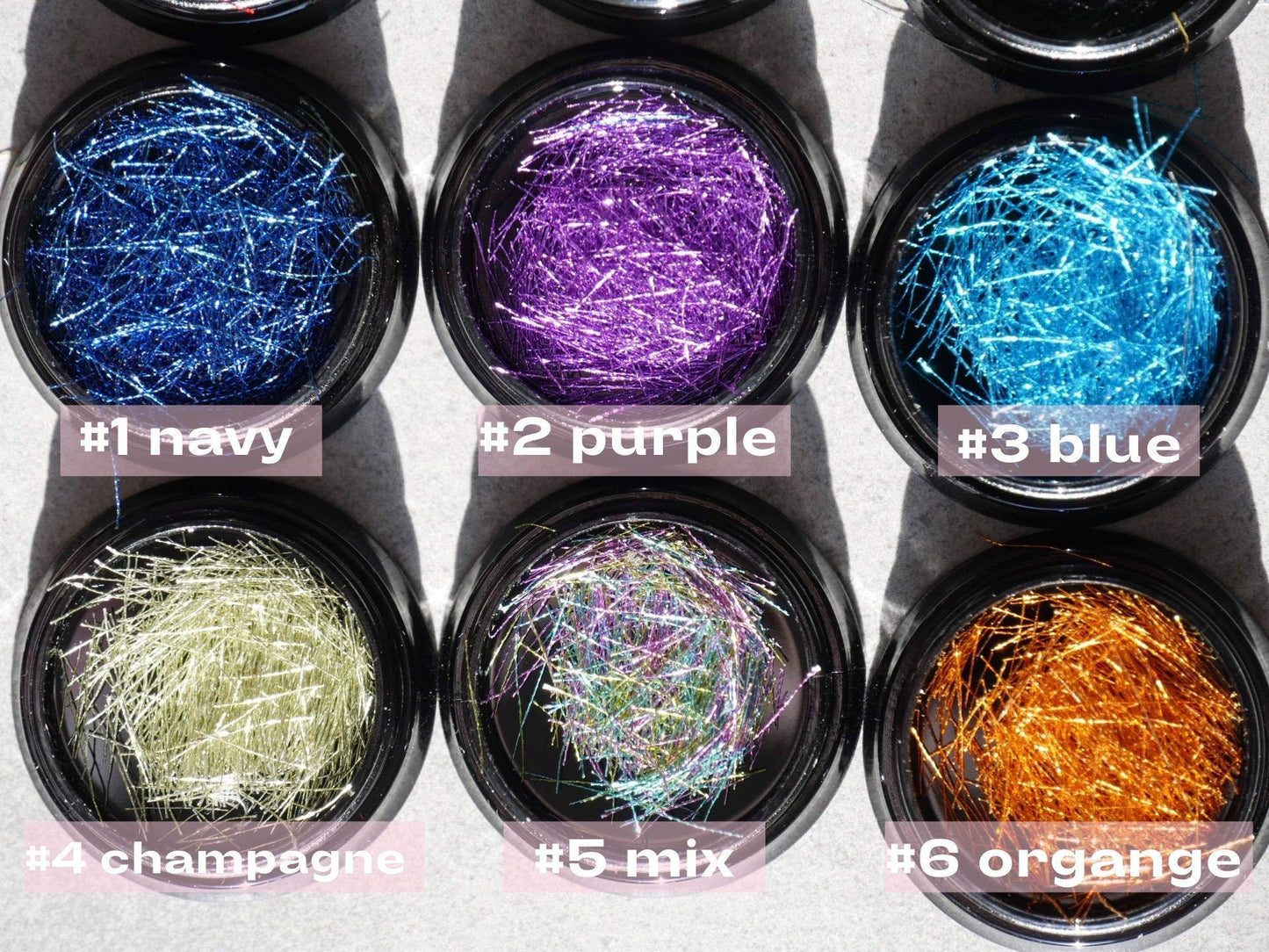 Metallic thread Silk Yarn Nail deco/ Line DIY Nail Art Tips Decoration/ nail art thread line stripe Nails