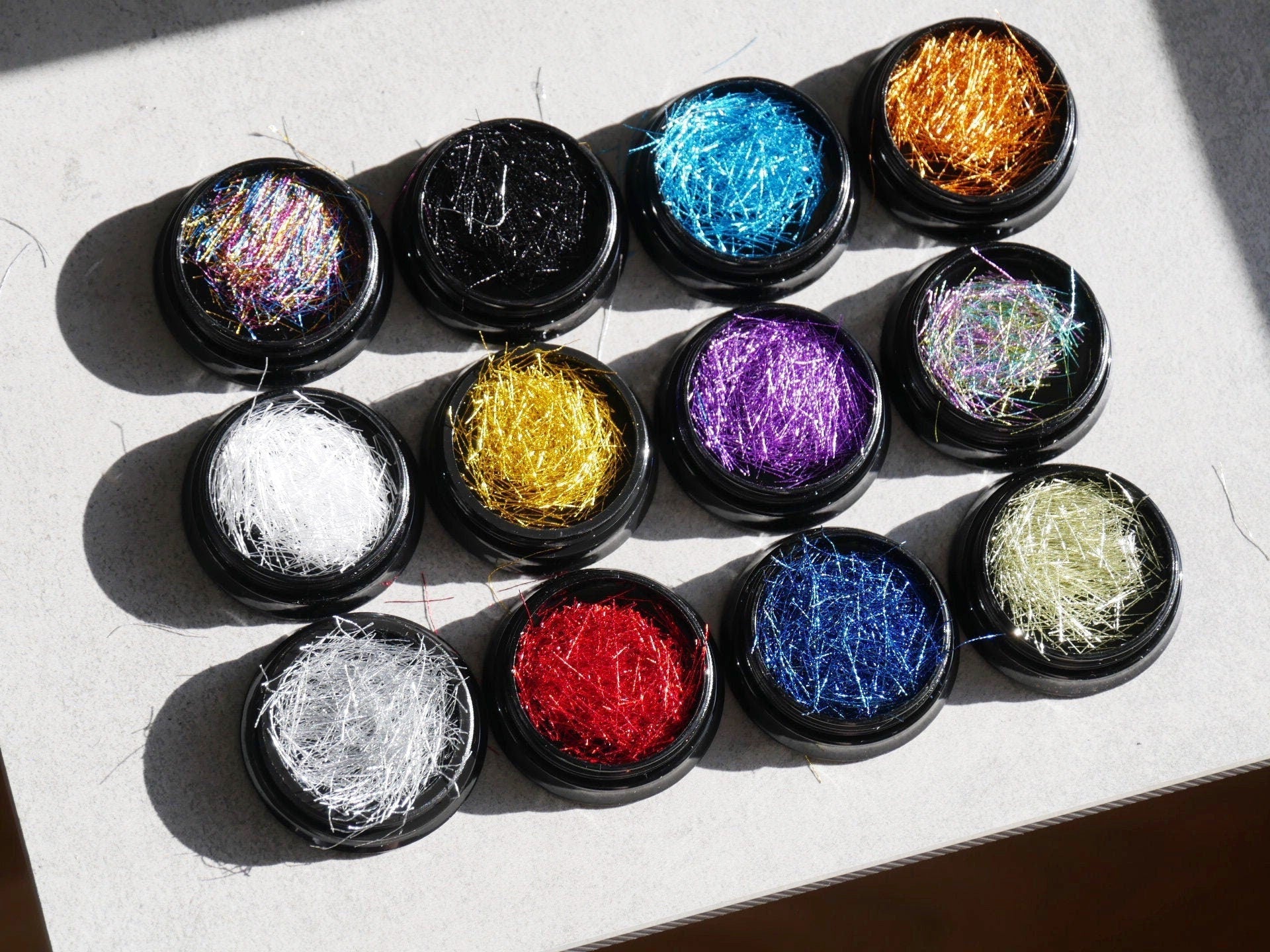 Metallic thread Silk Yarn Nail deco/ Line DIY Nail Art Tips Decoration/ nail art thread line stripe Nails