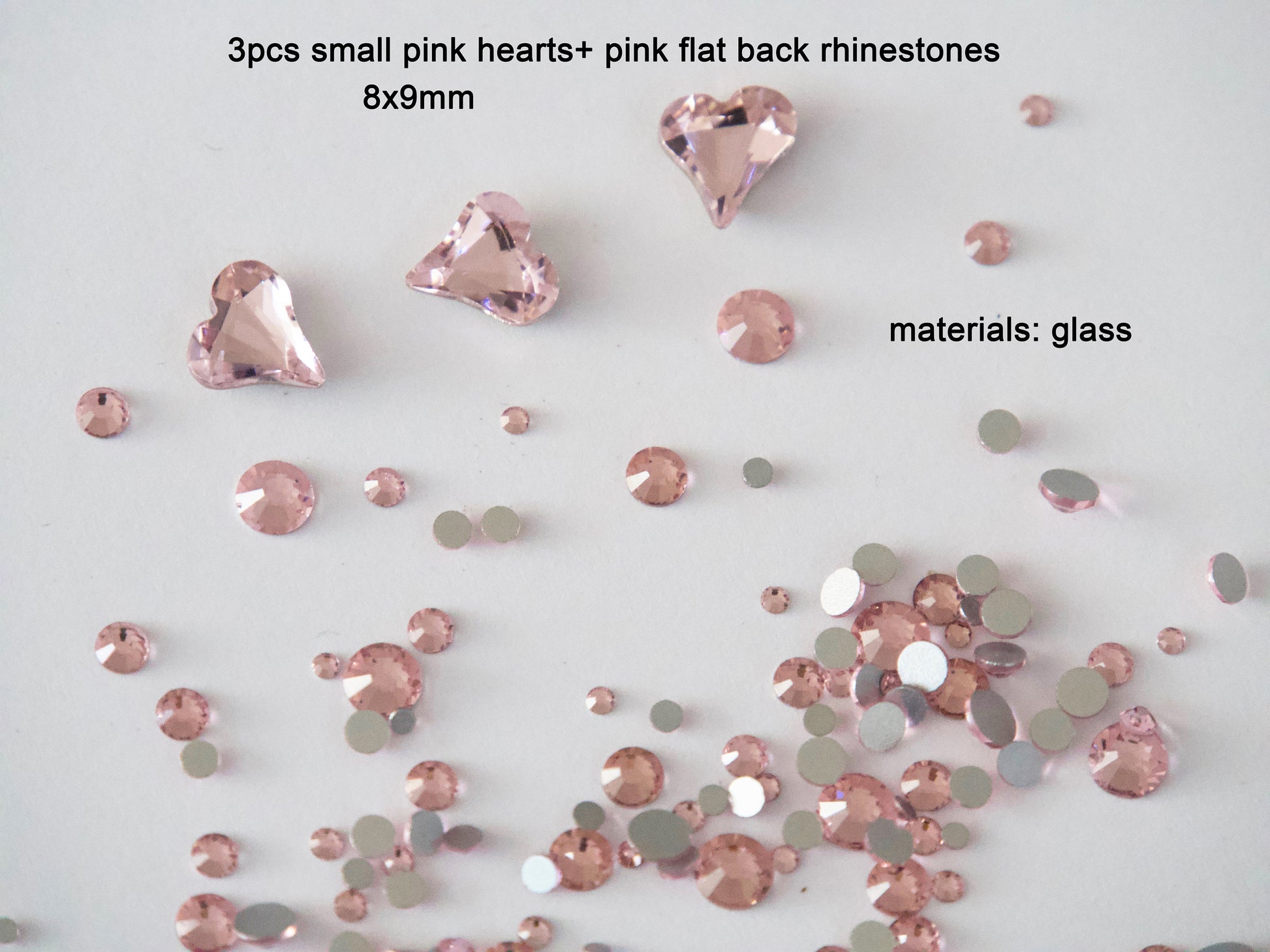 Heart Nail Rhinestones For Nails Art Decorations – MakyNailSupply
