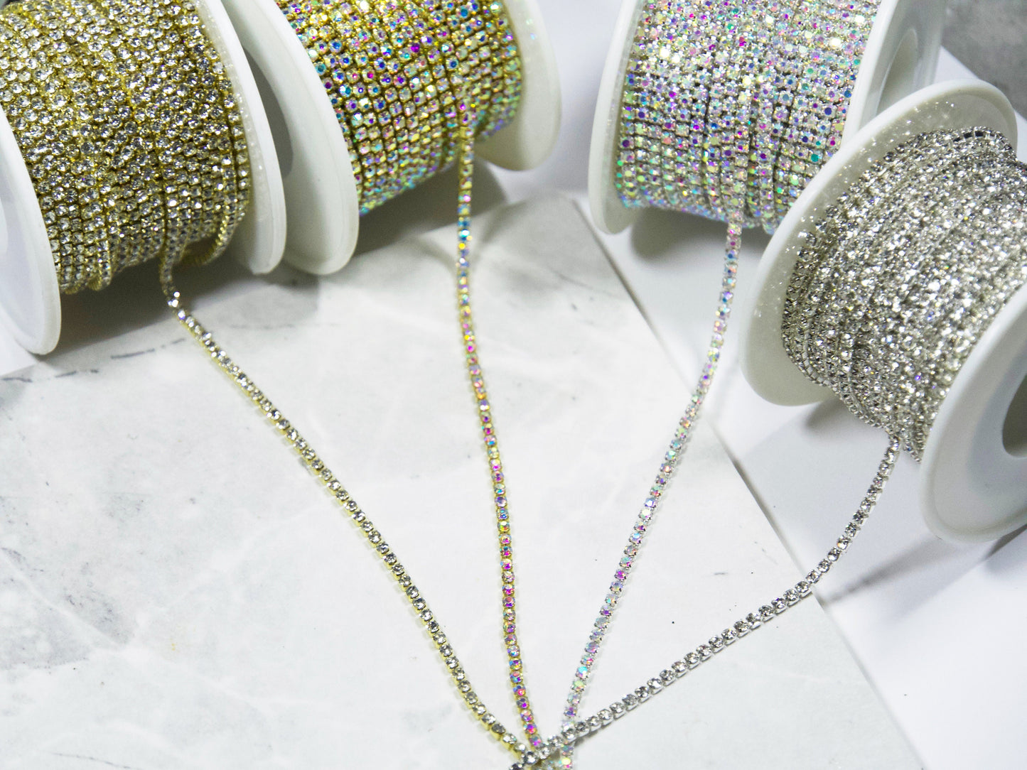 1 yard 2mm Rhinestone Chain