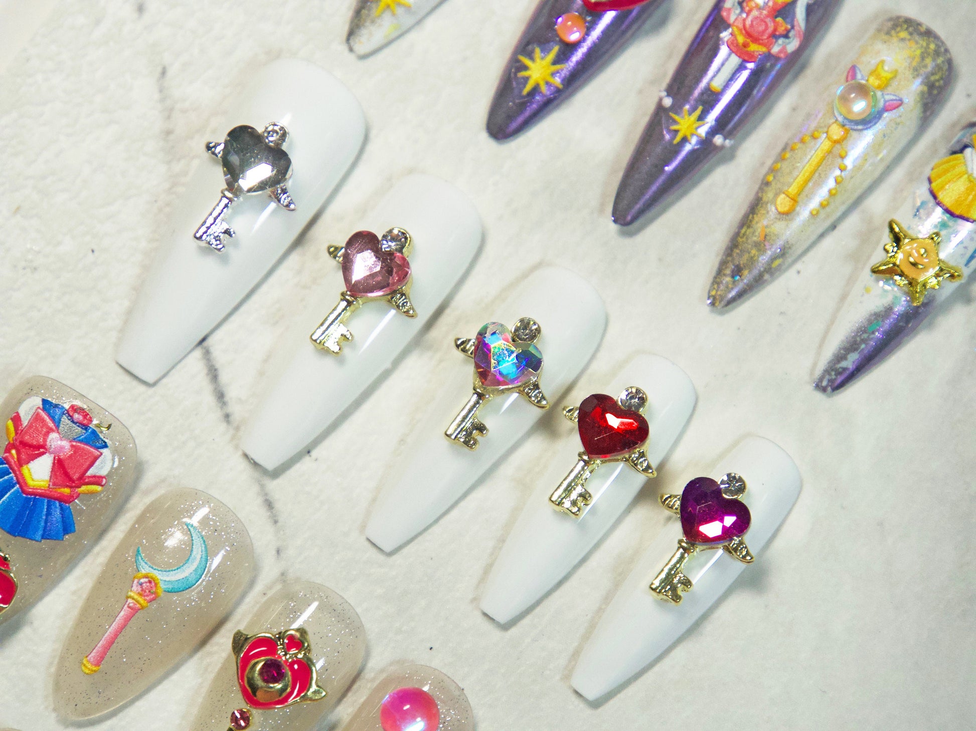 Heart Nail Rhinestones For Nails Art Decorations – MakyNailSupply