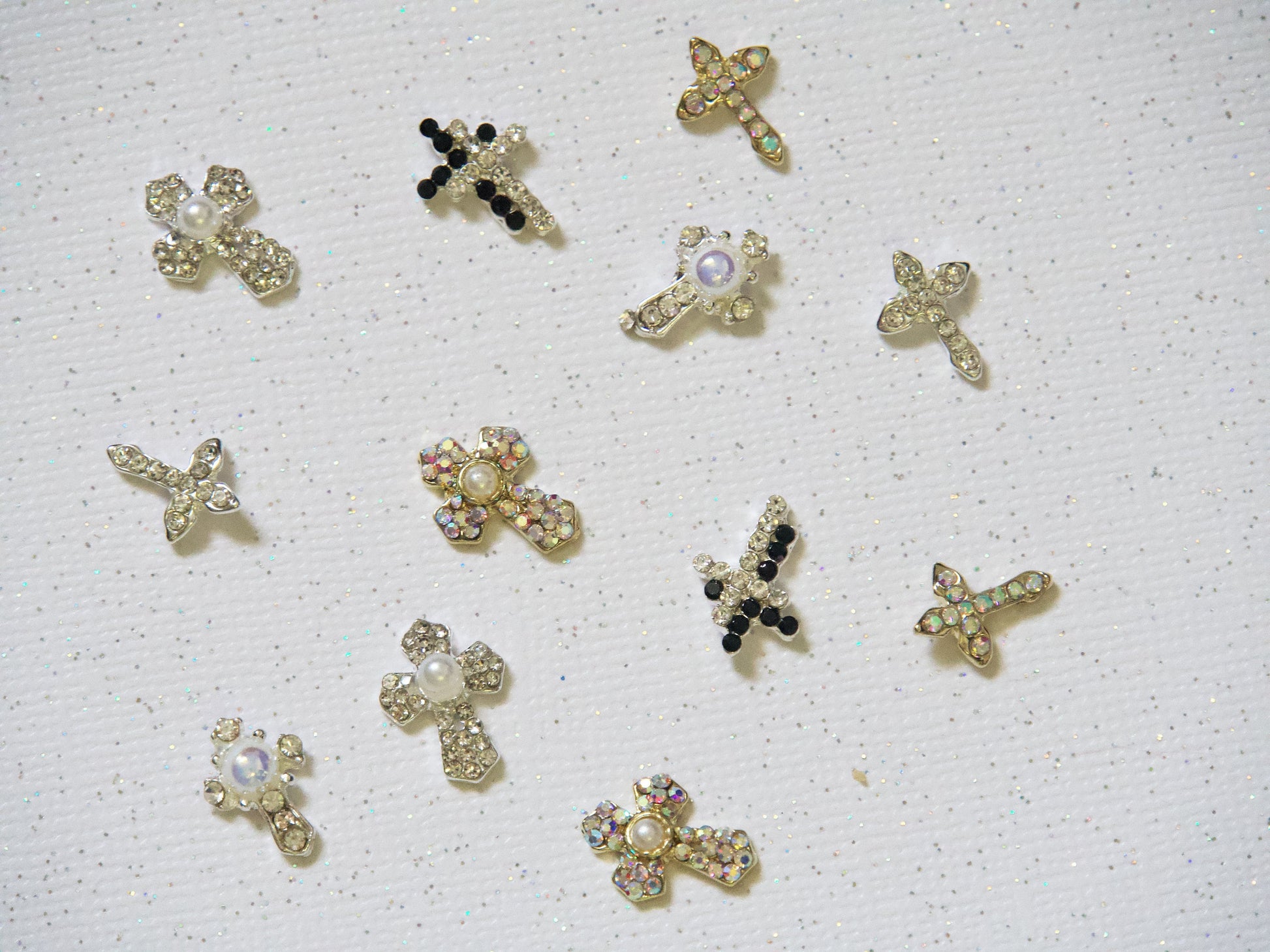 4pcs Cross Crucifix nail decoration